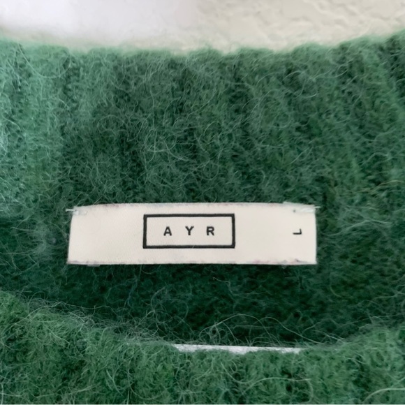 AYR the kickback sweatshirt tri color alpaca blend L - Picture 6 of 8